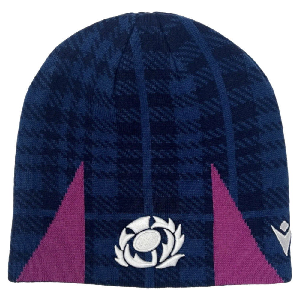 2025-2026 Scotland Rugby Beanie (Navy) Product - Headwear Macron