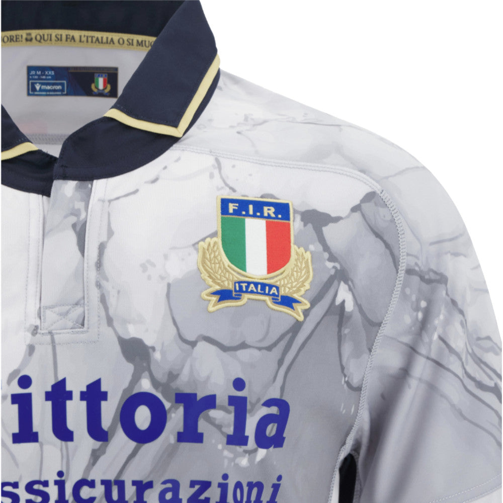2025-2026 Italy FIR Away Rugby Shirt (Kids) Product - Football Shirts Macron