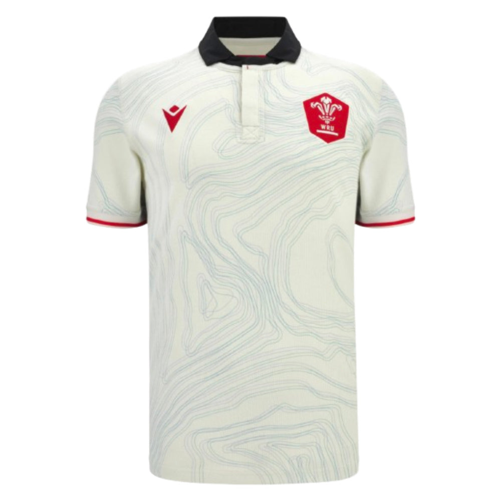 2025-2026 Wales WRU Away Cotton Rugby Shirt Product - Football Shirts Macron