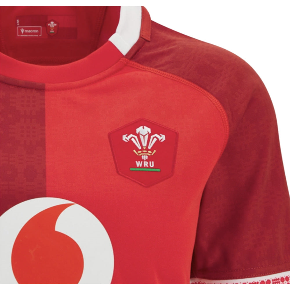 2025-2026 Wales WRU Home Rugby Shirt (Womens) Product - Football Shirts Macron