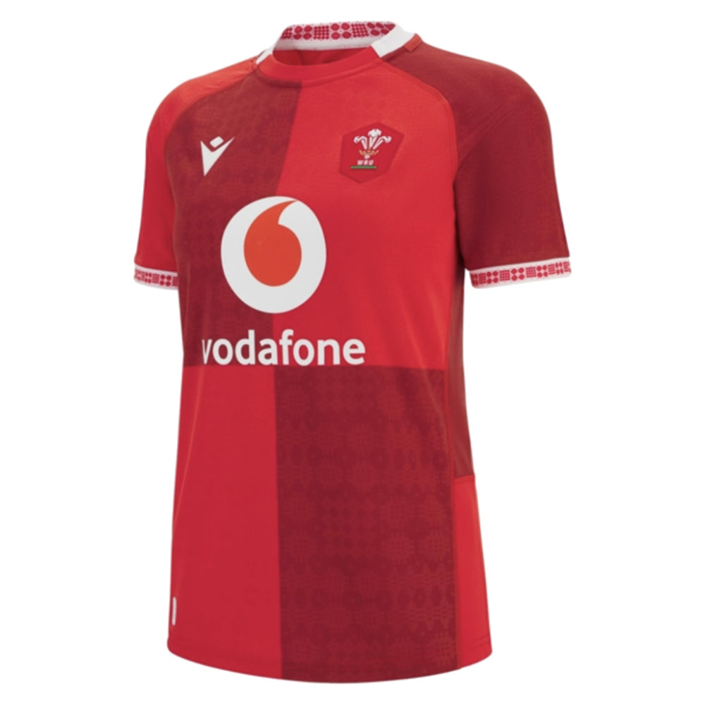 2025-2026 Wales WRU Home Rugby Shirt (Womens) Product - Football Shirts Macron