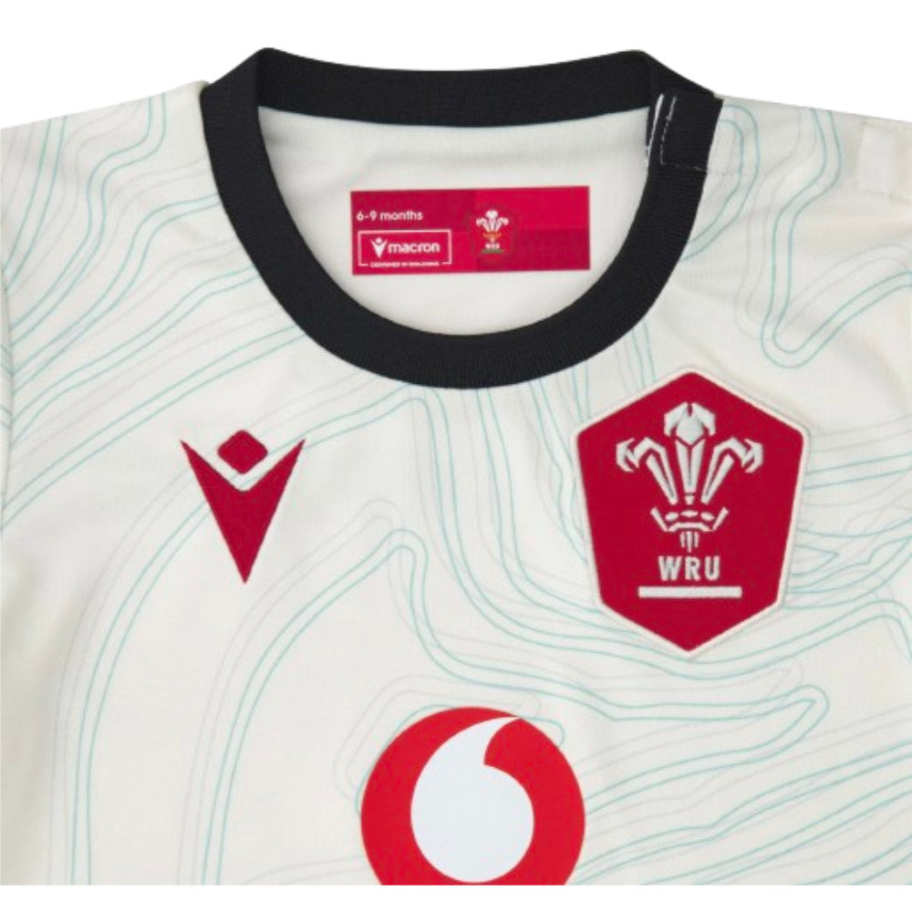 2025-2026 Wales WRU Away Baby Rugby Shirt Product - Football Shirts Macron