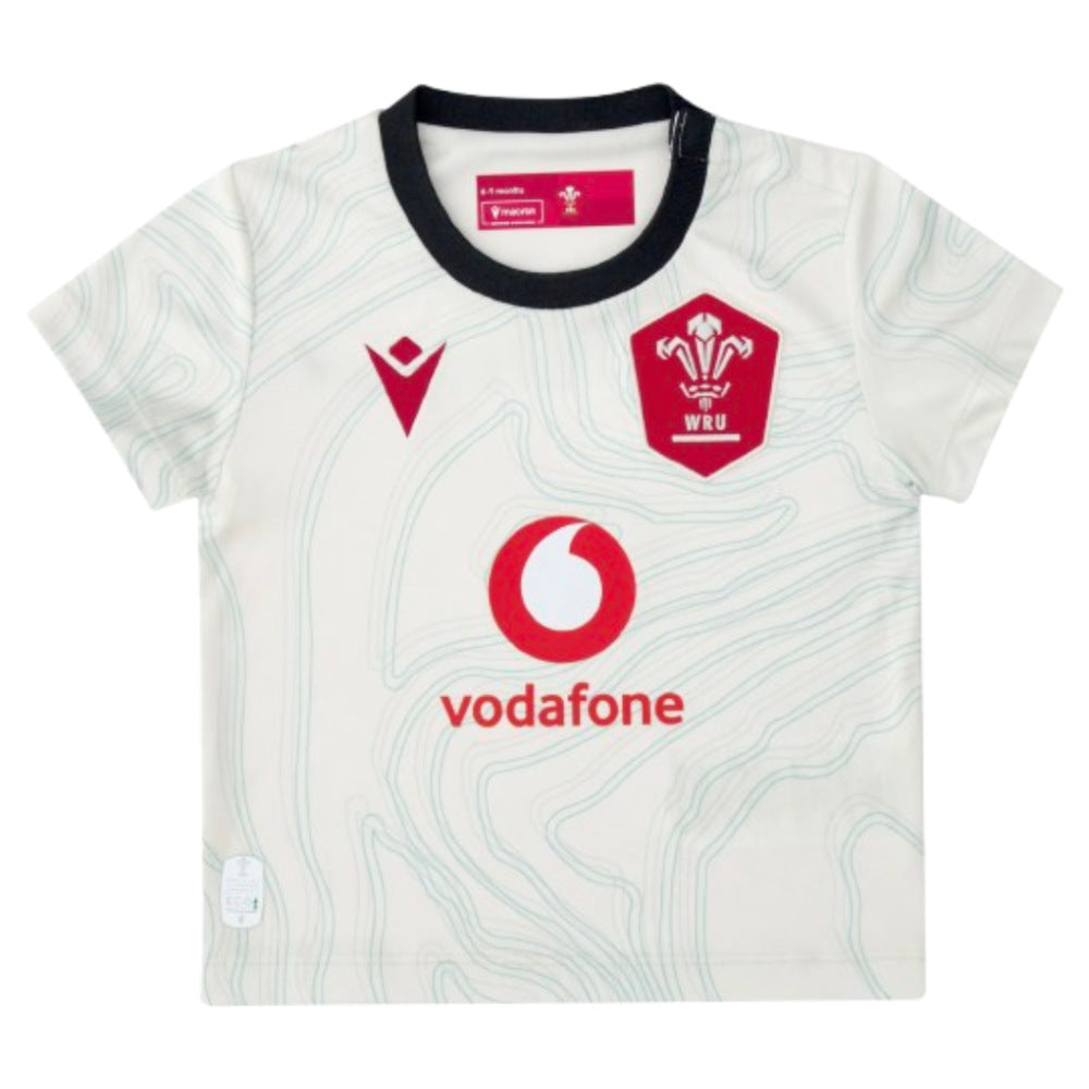 2025-2026 Wales WRU Away Baby Rugby Shirt Product - Football Shirts Macron