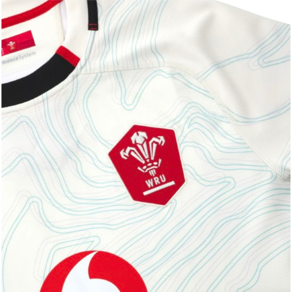 2025-2026 Wales WRU Away Slim Fit Rugby Shirt Product - Football Shirts Macron