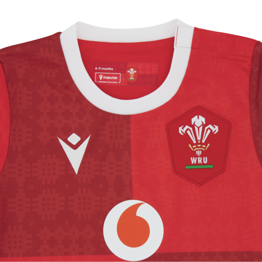 2025-2026 Wales WRU Home Rugby Mini Shirt Product - Football Shirts Macron