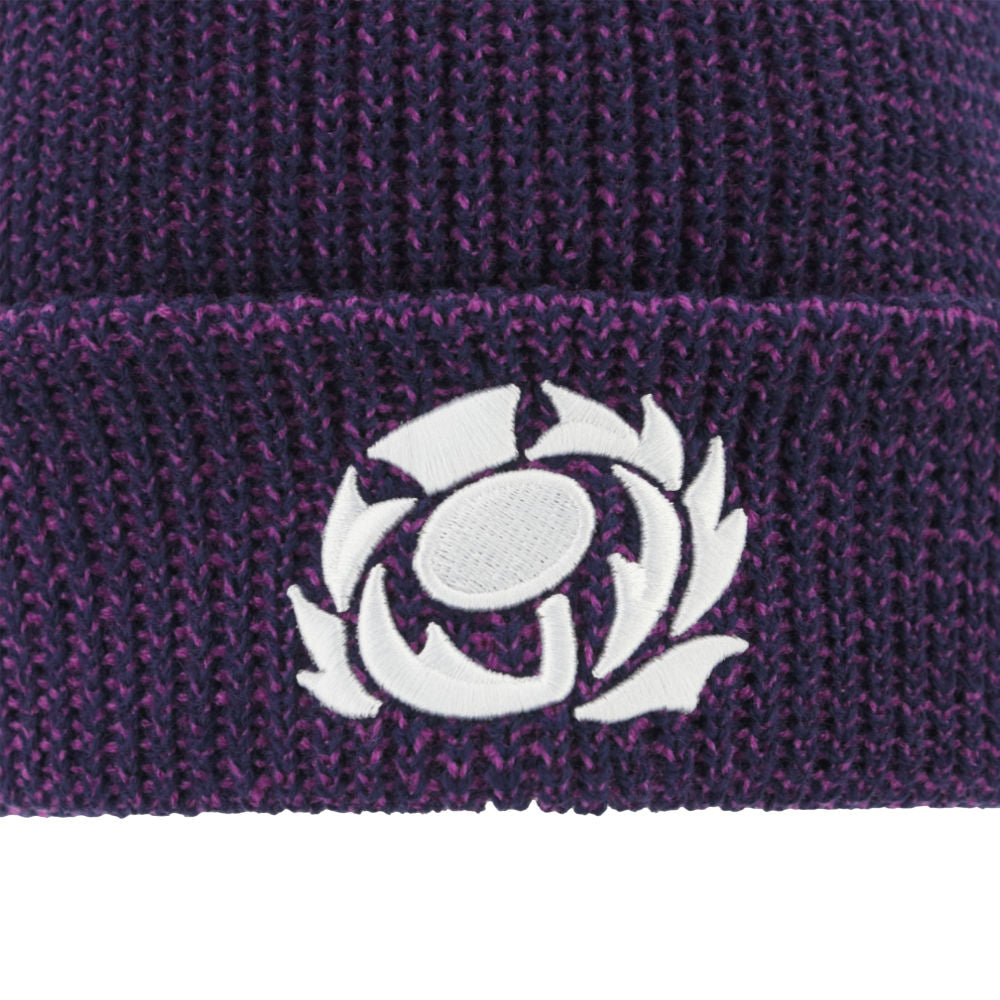 2025-2026 Scotland Rugby Beanie Waffle (Bicolour) Product - Headwear Macron