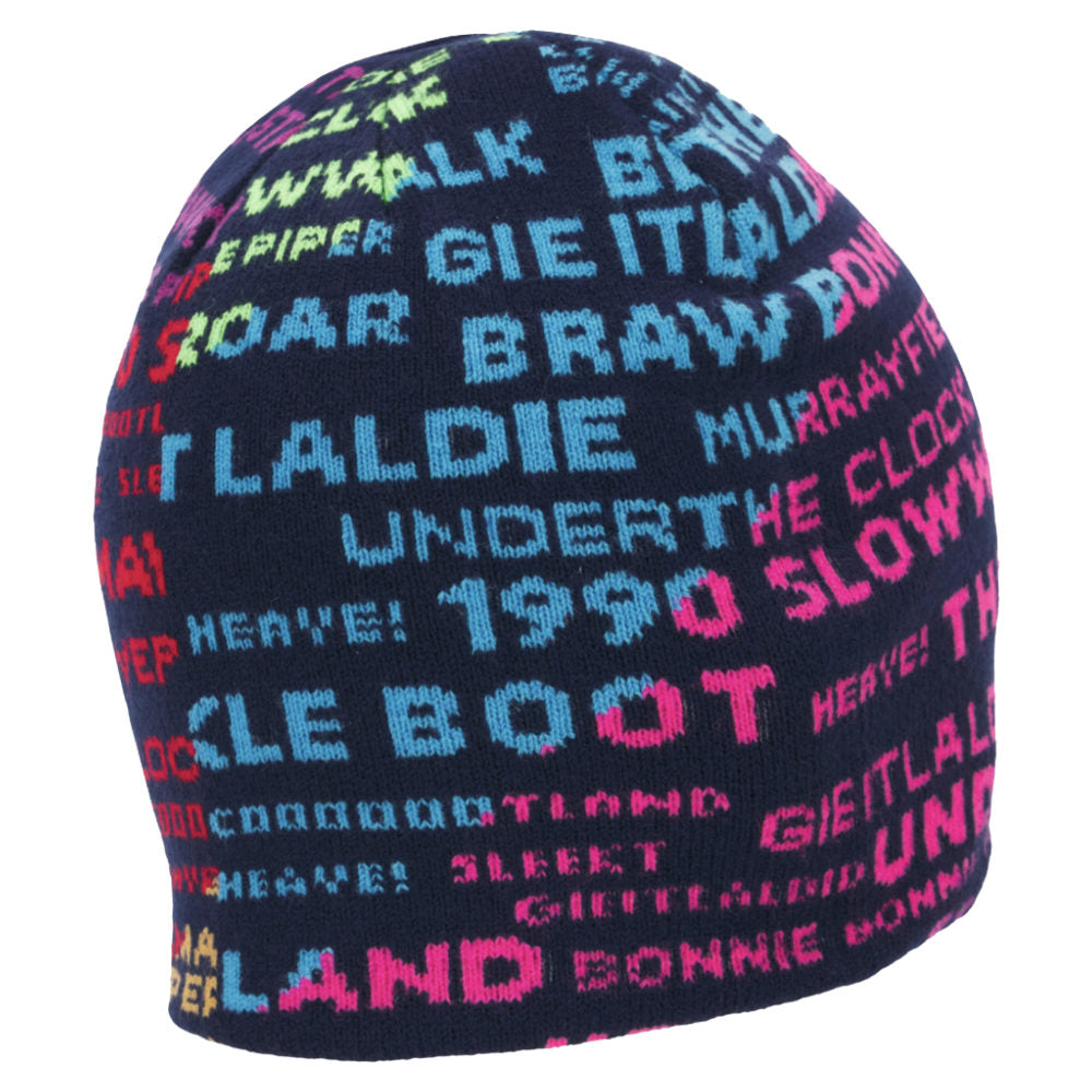 2025-2026 Scotland Rugby Skull Knit Beanie (Rainbow) Product - Hoodies Macron
