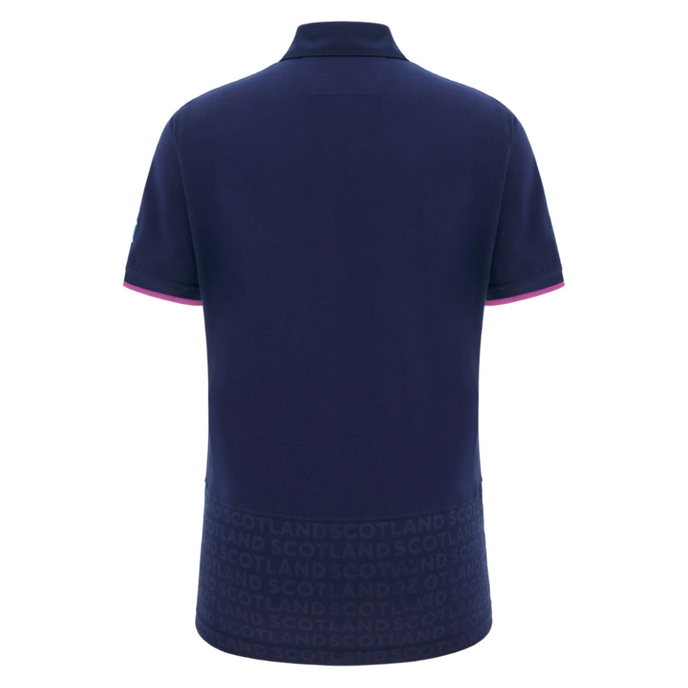 2025-2026 Scotland Home Cotton Rugby Shirt (Womens) (Your Name) Product - Hero Shirts Macron