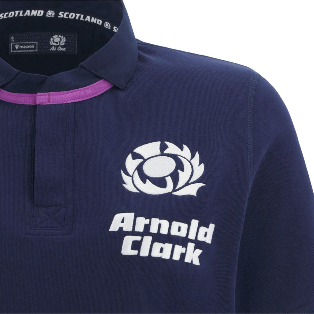 2025-2026 Scotland Home Cotton Rugby Shirt (Womens) Product - Football Shirts Macron