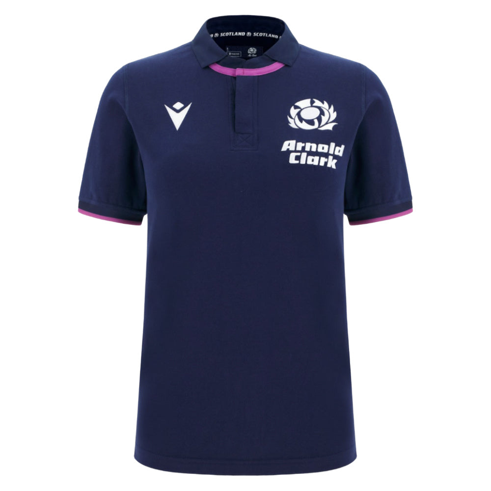 2025-2026 Scotland Home Cotton Rugby Shirt (Womens) Product - Football Shirts Macron