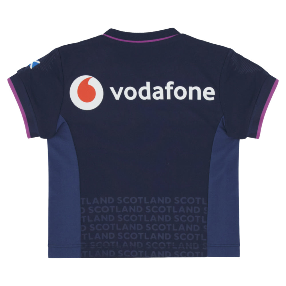 2025-2026 Scotland Rugby Home Baby Shirt (Your Name) Product - Hero Shirts Macron