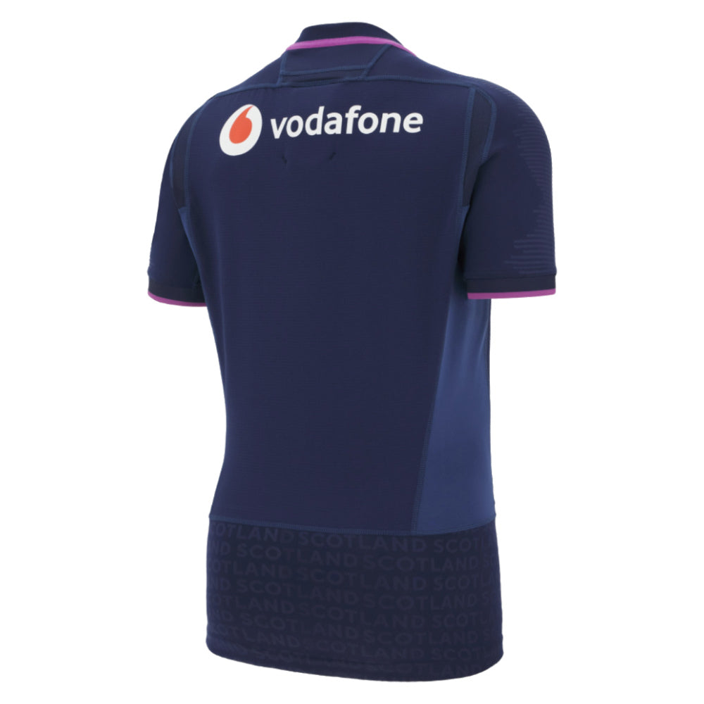 2025-2026 Scotland Home Rugby Slim Fit Shirt Product - Football Shirts Macron