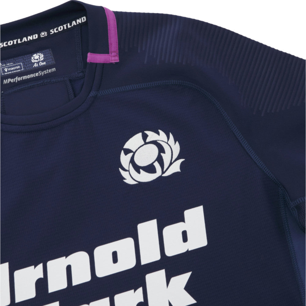 2025-2026 Scotland Home Rugby Slim Fit Shirt Product - Football Shirts Macron