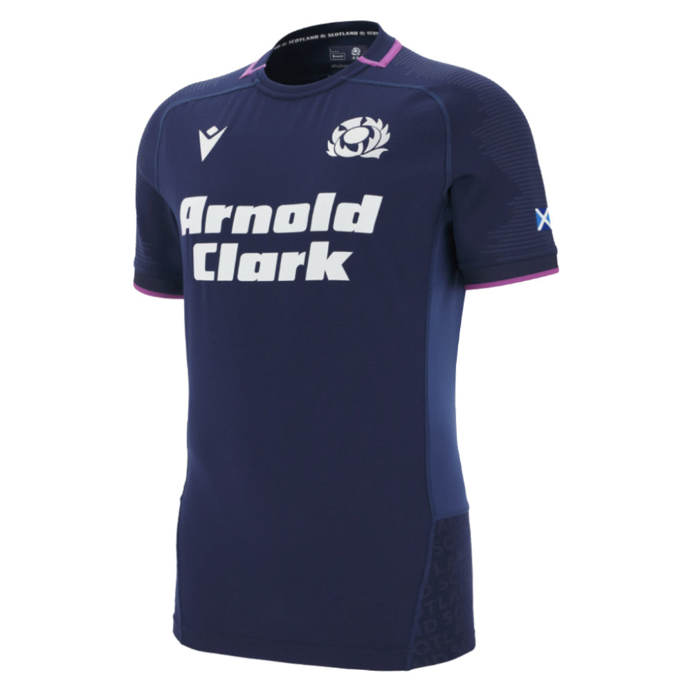 2025-2026 Scotland Home Rugby Slim Fit Shirt Product - Football Shirts Macron