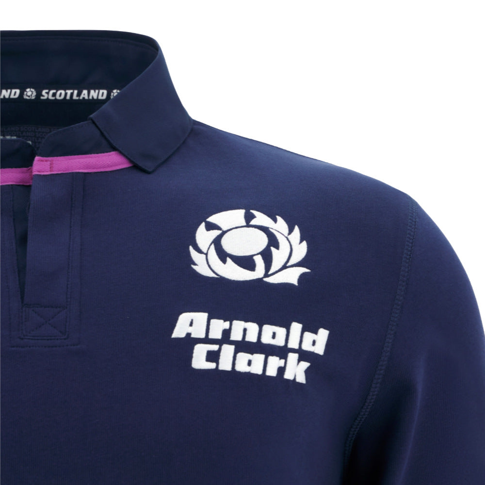 2025-2026 Scotland Rugby LS Cotton Home Shirt Product - Football Shirts Macron