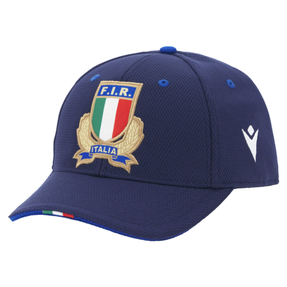 2025-2026 Italy FIR Rugby Cap (Navy) Product - Headwear Macron
