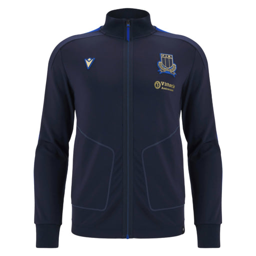 2025-2026 Italy Rugby Anthem Jacket (Navy) Product - Jackets Macron
