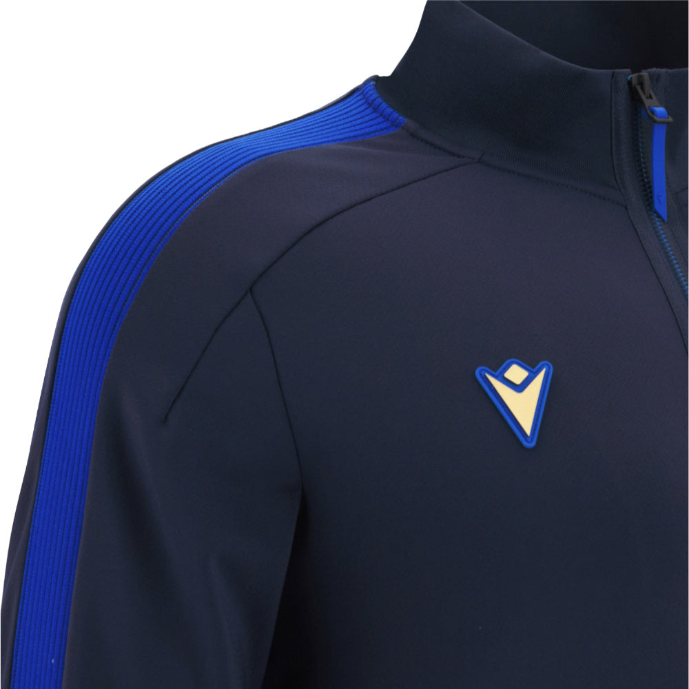 2025-2026 Italy Rugby Anthem Jacket (Navy) Product - Jackets Macron