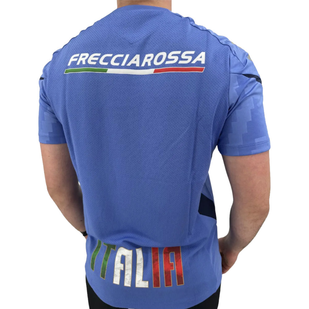 2025-2026 Italy Rugby Staff Training Shirt (Blue) Product - Training Shirts Macron