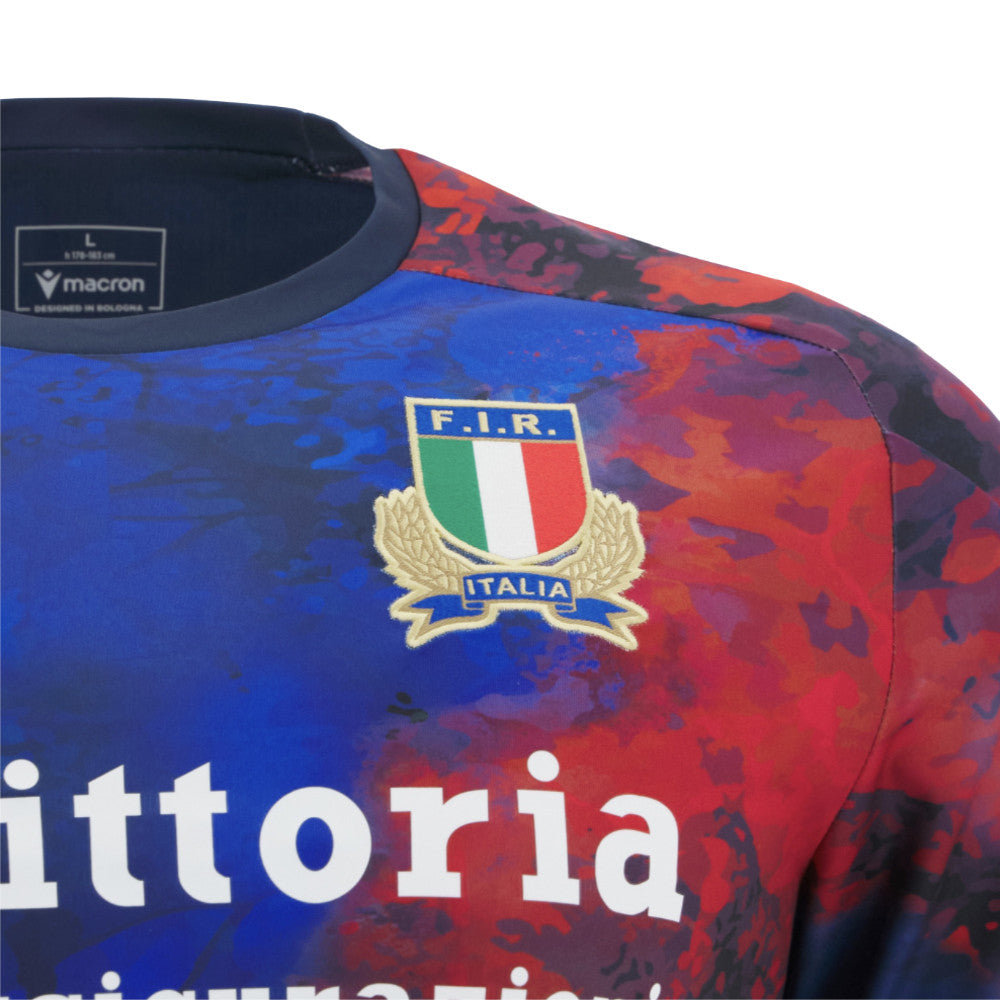2025-2026 Italy Rugby Training Shirt (Navy) Product - Training Shirts Macron