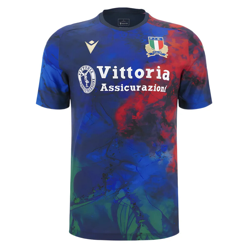 2025-2026 Italy Rugby Training Shirt (Navy) (Your Name)_2