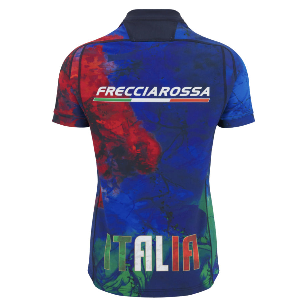 2025-2026 Italy FIR Rugby Training Jersey (Navy) (Your Name) Product - Hero Shirts Macron