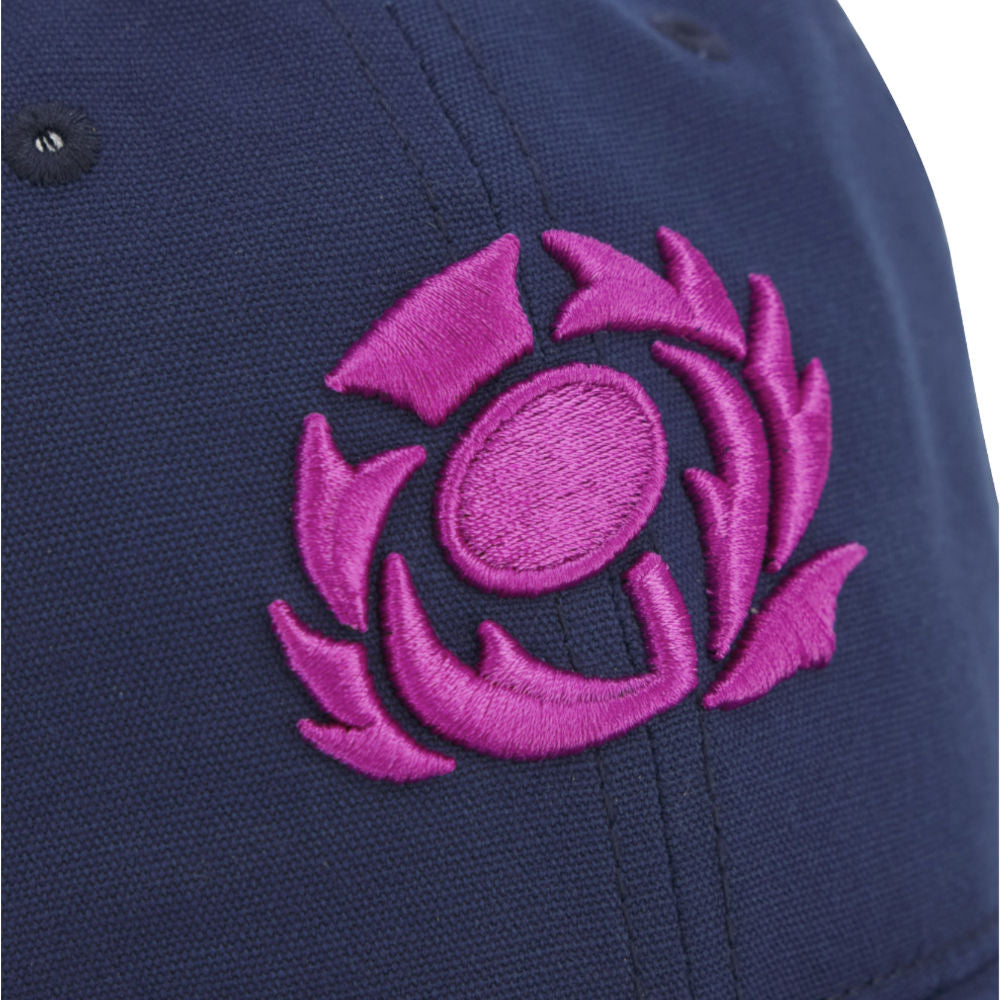 2025-2026 Scotland Rugby Dad Cap (Navy) Product - Headwear Macron