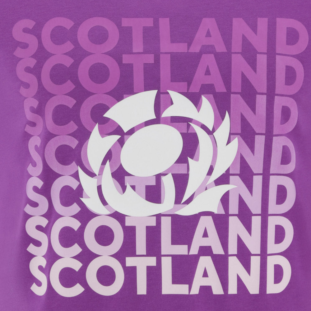 2025-2026 Scotland Leisure Rugby T-Shirt (Purple) Product - T-Shirt Macron