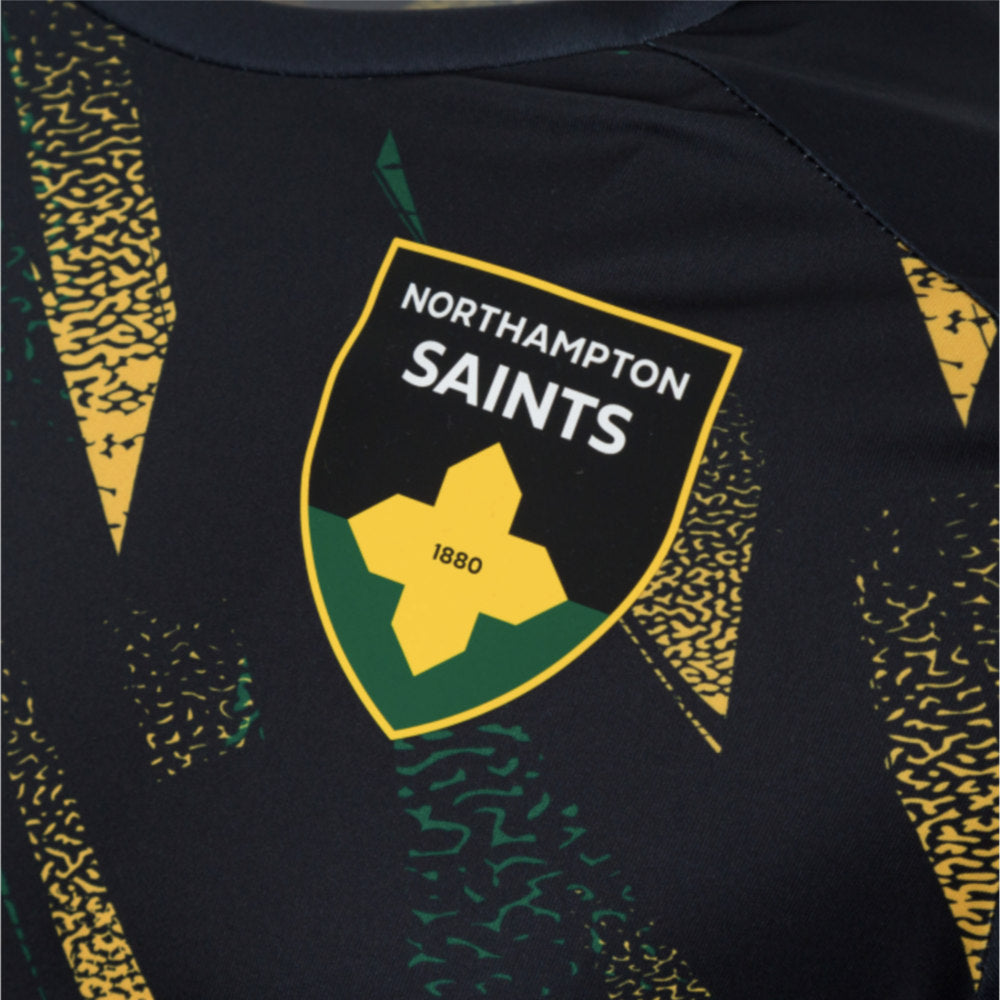 2025-2026 Northampton Saints Warm Up Shirt (Black)_1