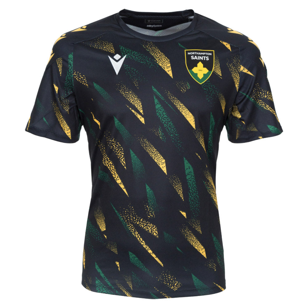 2025-2026 Northampton Saints Warm Up Shirt (Black)_0