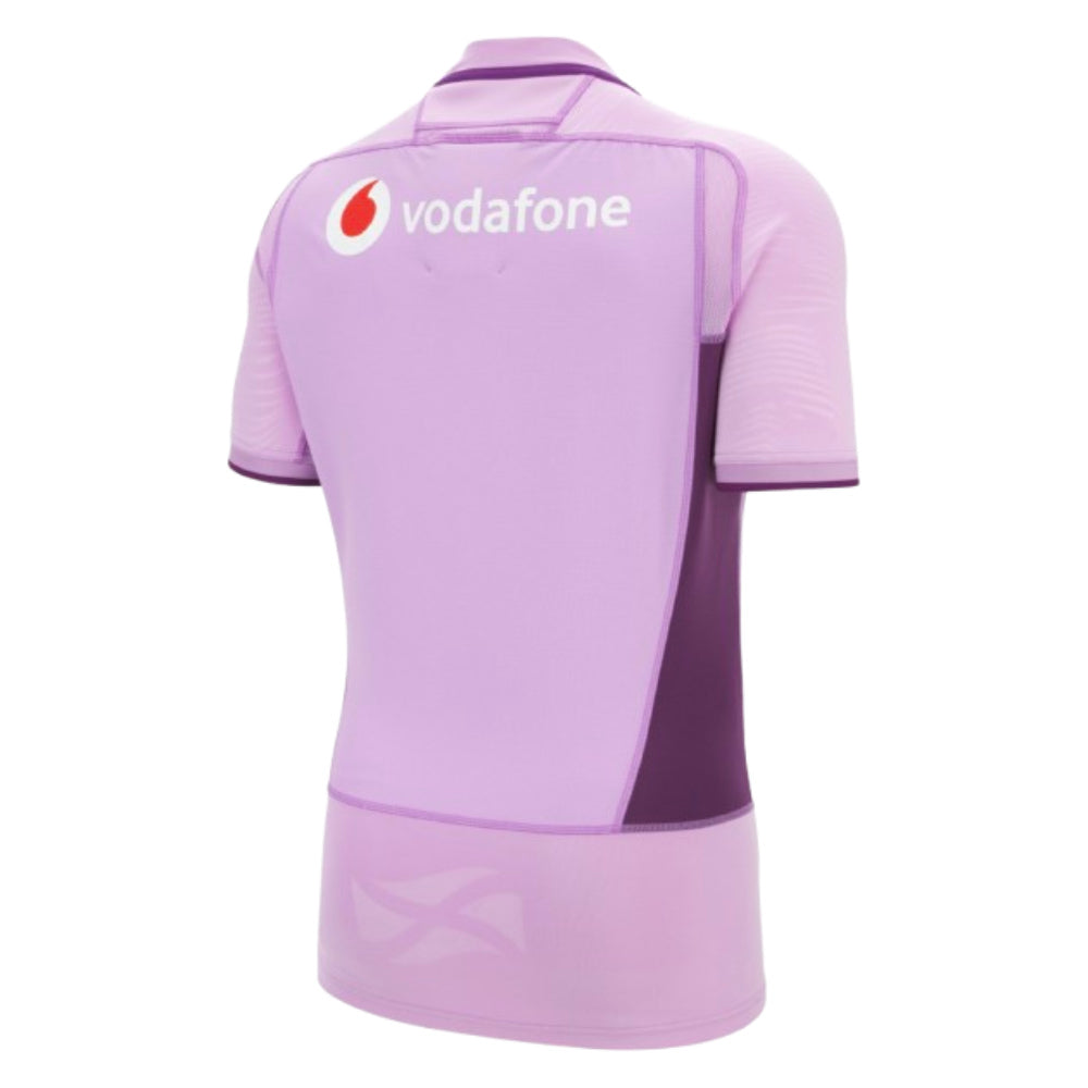2025-2026 Scotland Rugby Away Slim Fit Shirt (Your Name) Product - Hero Shirts Macron