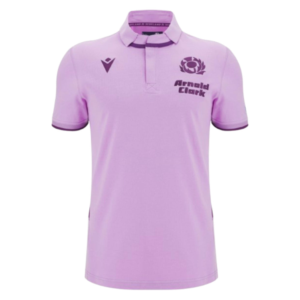 2025-2026 Scotland Rugby Cotton Away Shirt (Your Name) Product - Hero Shirts Macron