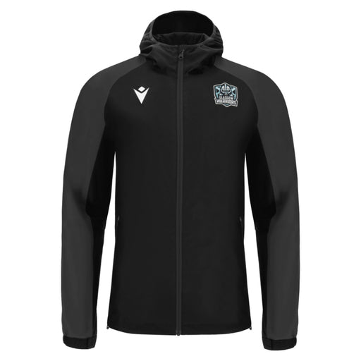 2025-2026 Glasgow Warriors Training Rain Jacket (Black) Product - Jackets Macron