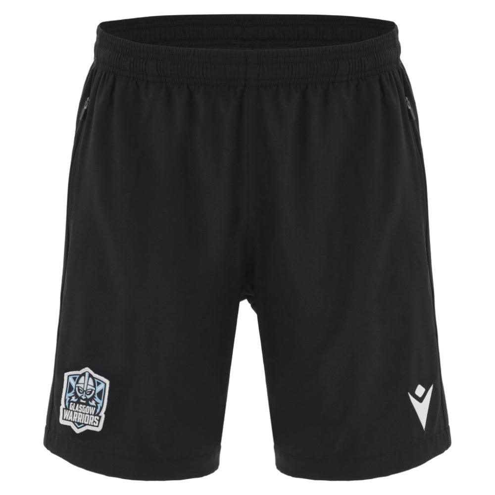 2025-2026 Glasgow Warriors Training Bermuda Shorts (Black) Product - Shorts Macron