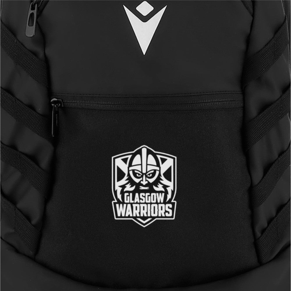 2025-2026 Glasgow Warriors Rugby Ath Backpack 35LT (Black) Product - Bags Macron