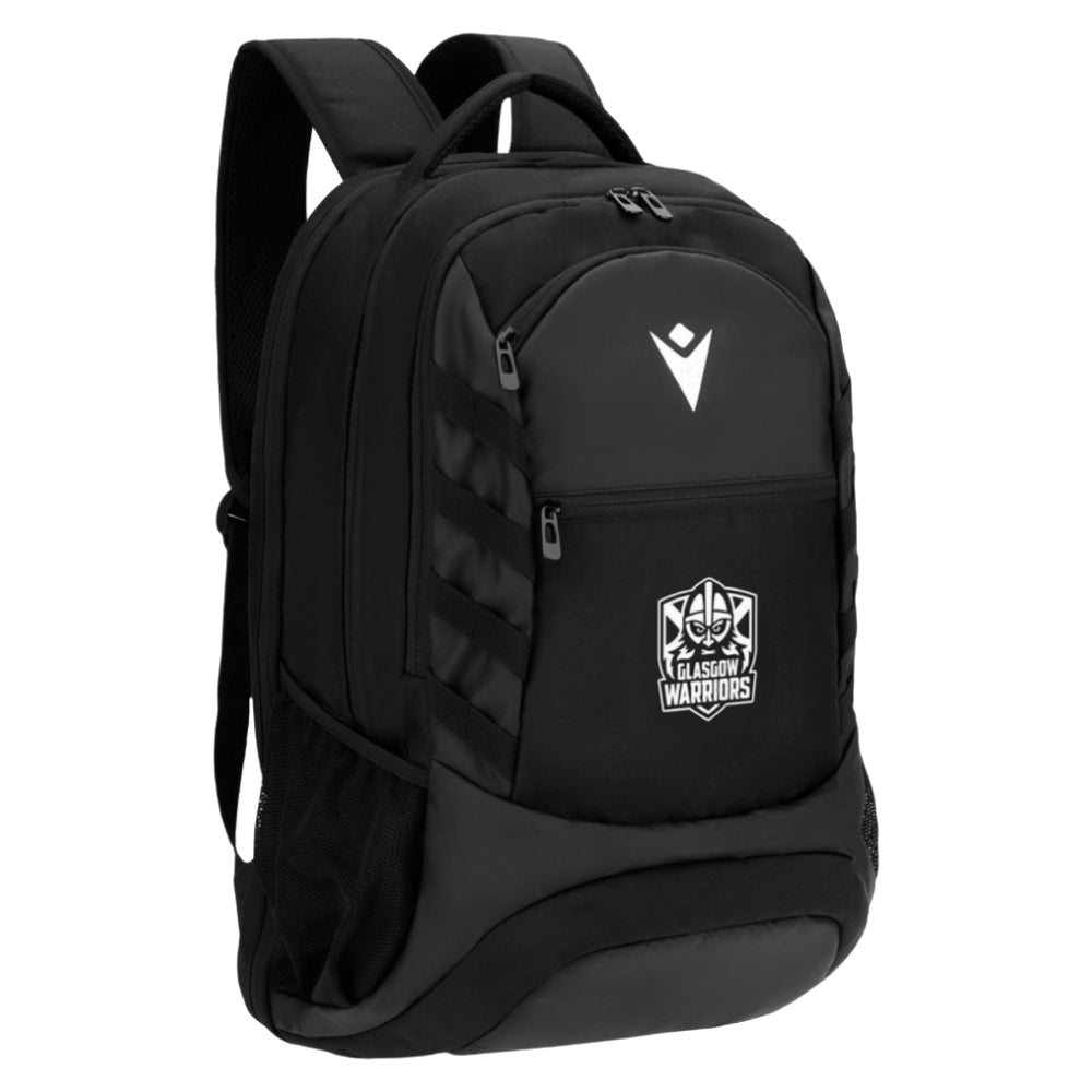 2025-2026 Glasgow Warriors Rugby Ath Backpack 35LT (Black) Product - Bags Macron