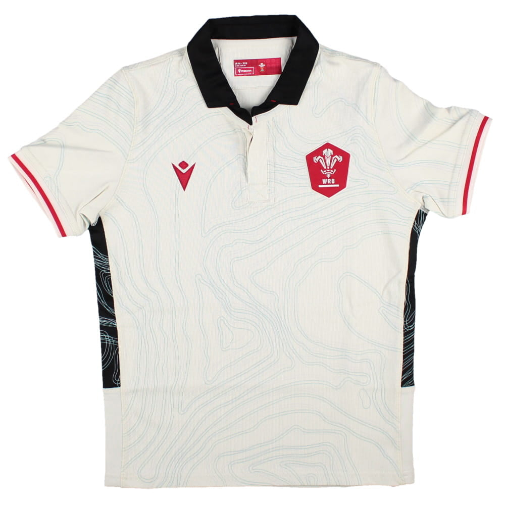 2025-2026 Wales WRU Away Cotton Rugby Shirt (Kids) Product - Football Shirts Macron