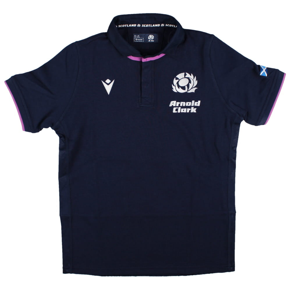 2025-2026 Scotland Home Cotton Rugby Shirt (Kids) Product - Football Shirts Macron