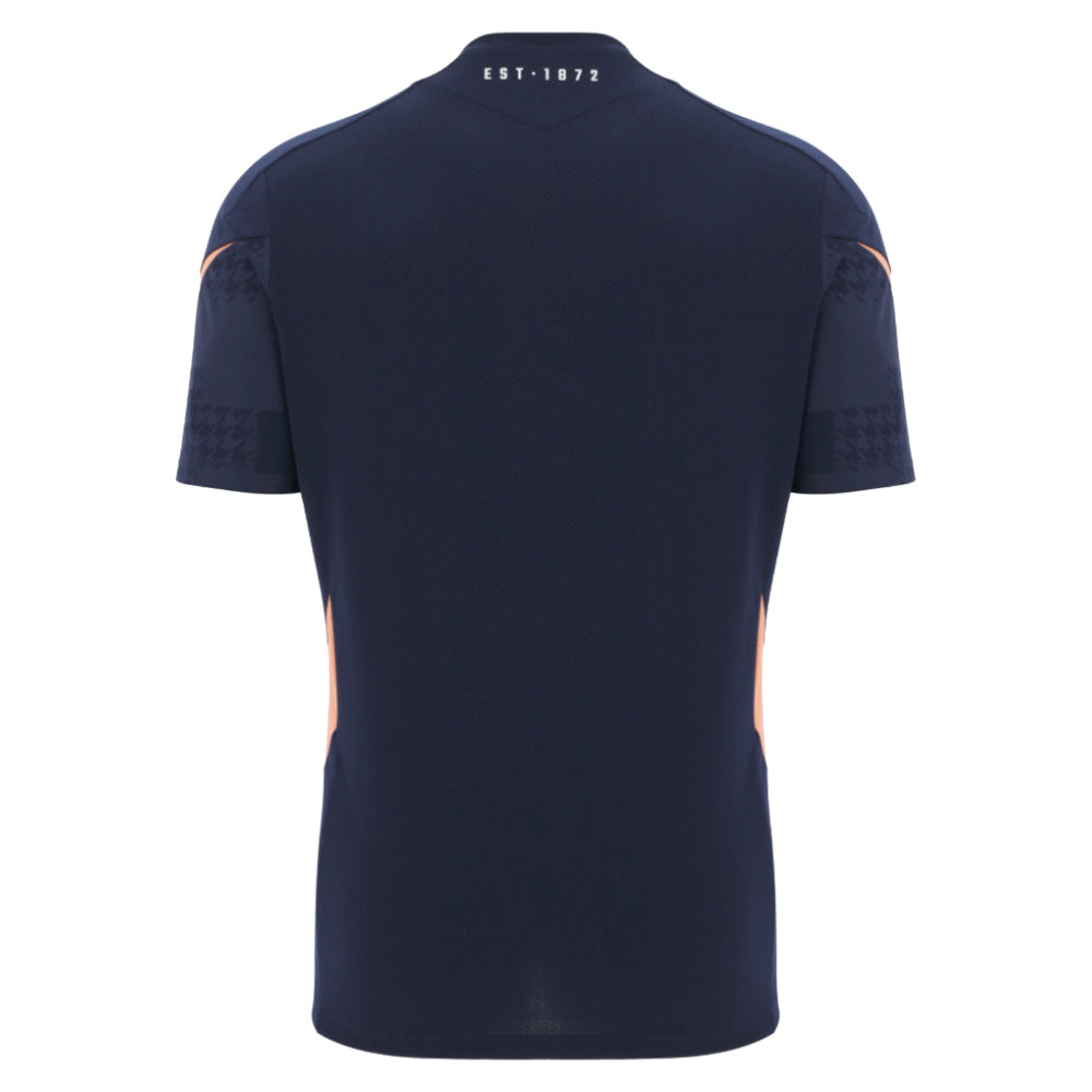 2025-2026 Edinburgh Rugby Training Poly Shirt (Navy) (Your Name) Product - Hero Shirts Macron