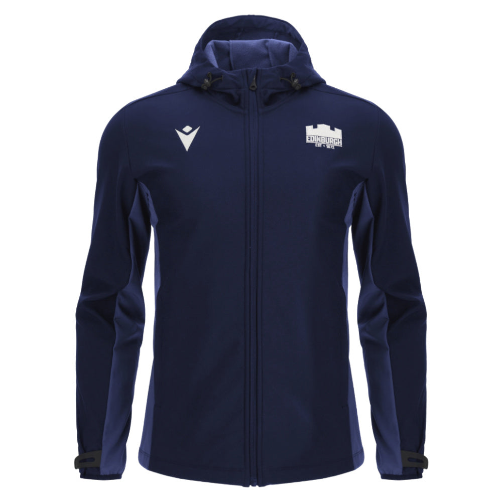 2025-2026 Edinburgh Rugby Softshell Jacket (Navy) Product - Jackets Macron