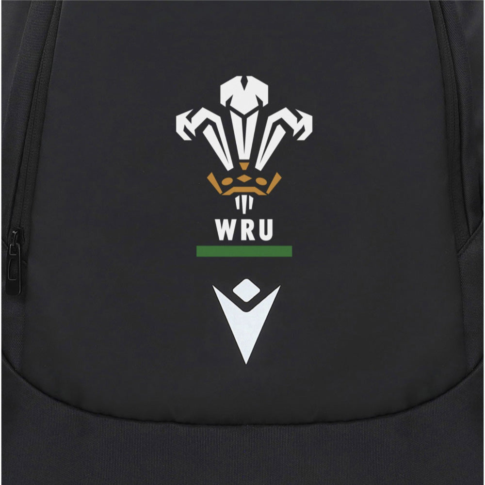 2025-2026 Wales WRU Rugby Ath Gymsack (Black) Product - Bags Macron
