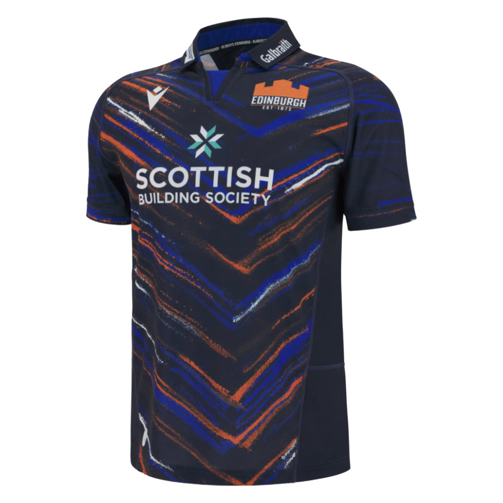 2025-2026 Edinburgh Rugby Home Replica Shirt Product - Football Shirts Macron