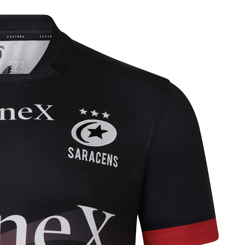 2025-2026 Saracens Home Rugby Shirt Product - Football Shirts Castore