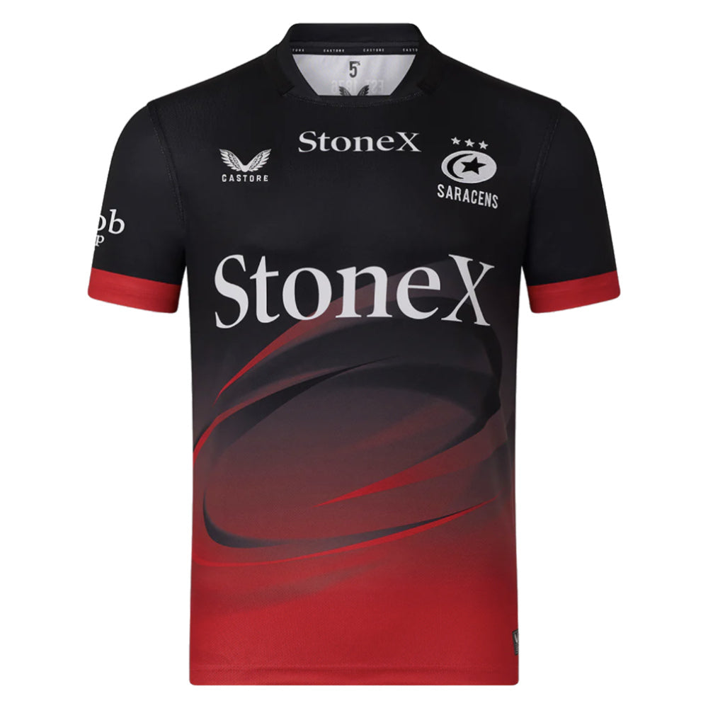 2025-2026 Saracens Home Rugby Shirt Product - Football Shirts Castore