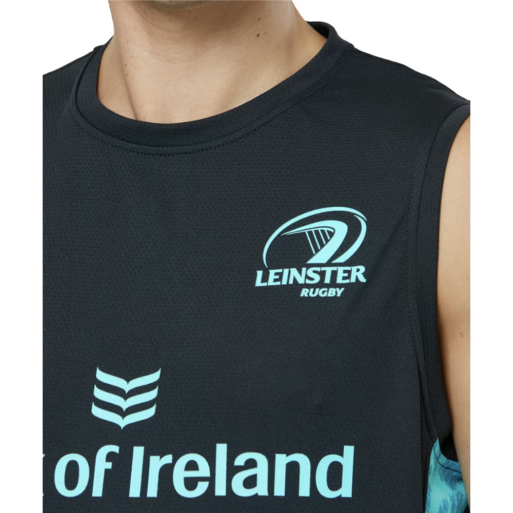2025-2026 Leinster Performance Sleeveless Tee (Blue Graphite) Product - Sleeveless Castore