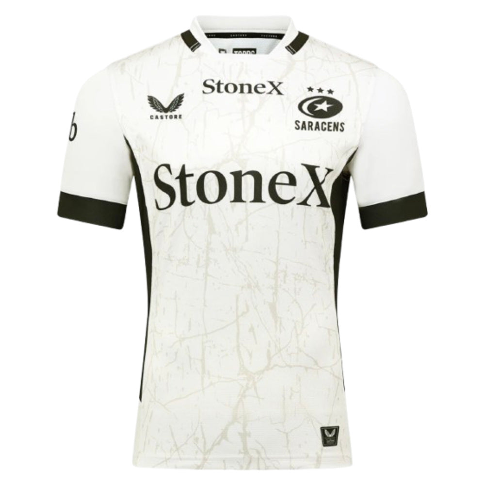 2025-2026 Saracens Away Rugby Shirt Product - Football Shirts Castore