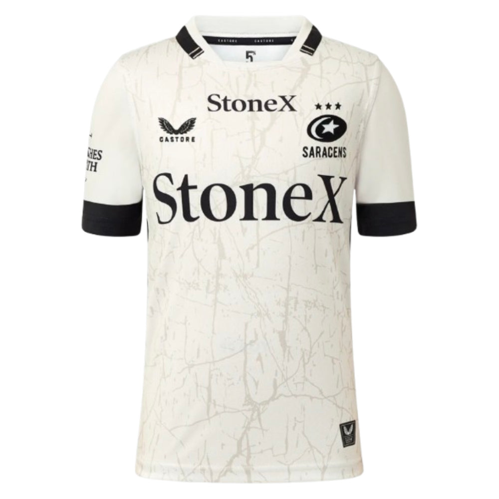 2025-2026 Saracens Away Rugby Shirt (Kids) Product - Football Shirts Castore