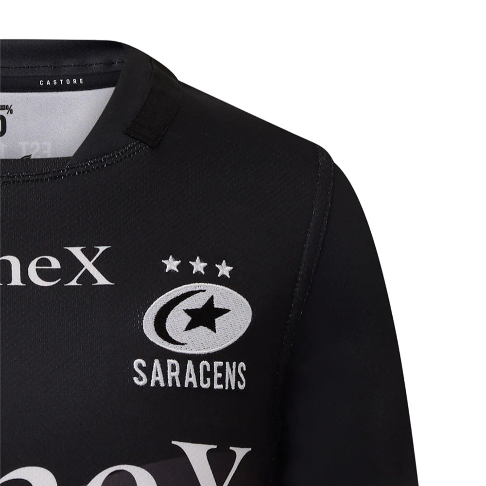 2025-2026 Saracens Home Rugby Shirt (Kids) Product - Football Shirts Castore
