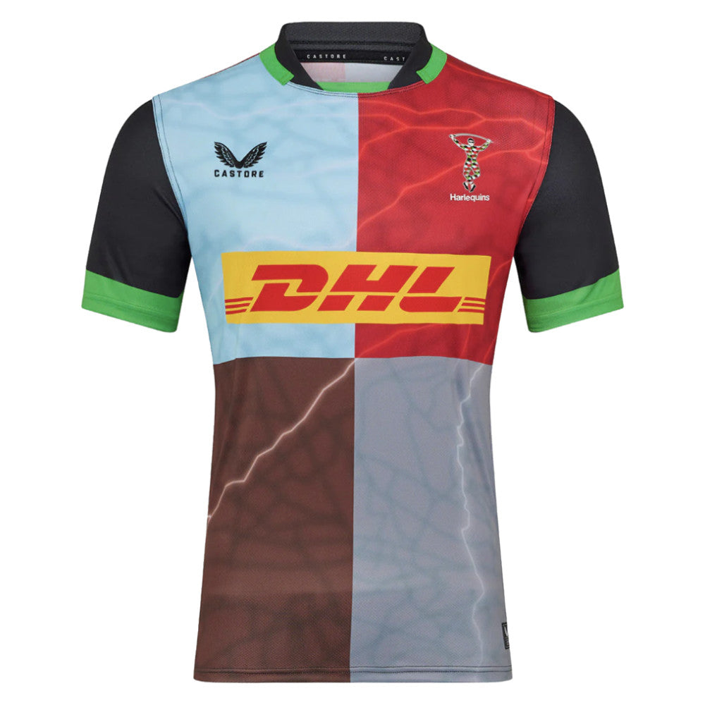 2025-2026 Harlequins Home Rugby Shirt (Your Name) Product - Hero Shirts Castore