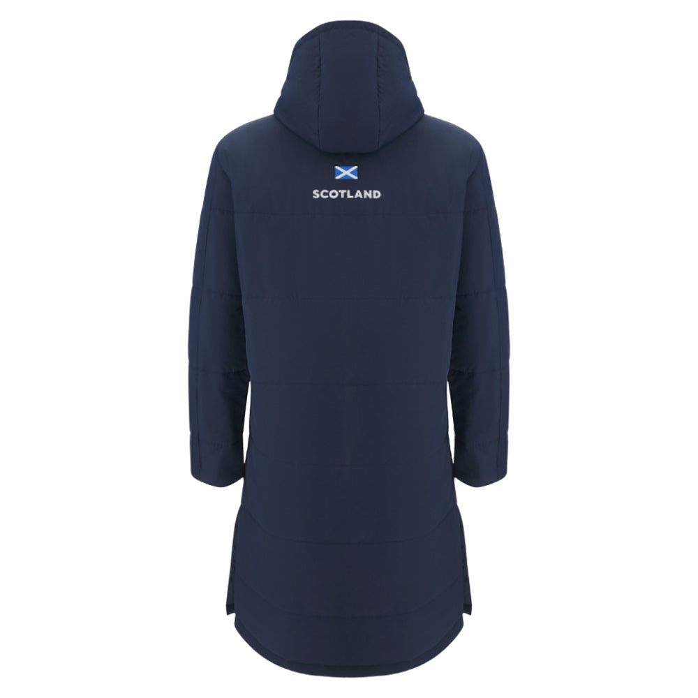 2025-2026 Scotland Rugby Long Bench Padded Jacket (Navy) Product - Jackets Macron